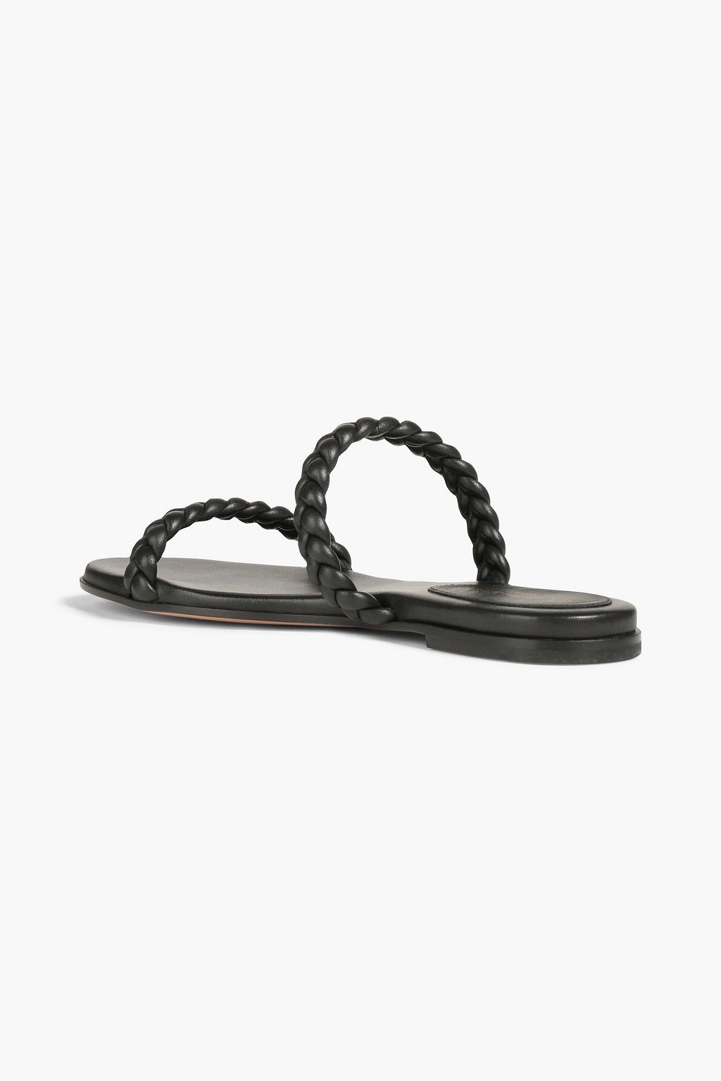 GIANVITO ROSSI Marley Pantoletten aus geflochtenem Leder