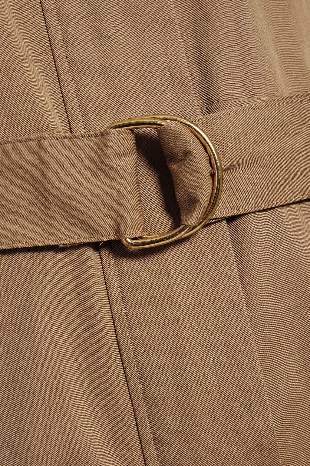 ANOTHER TOMORROW Belted cotton-blend twill jumpsuit