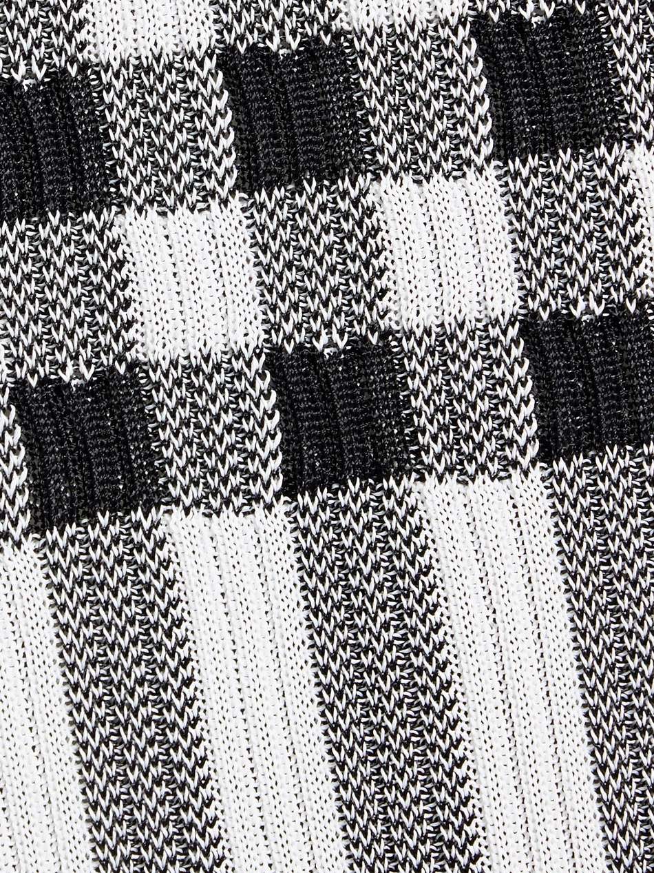 printed jacquard-knit dress