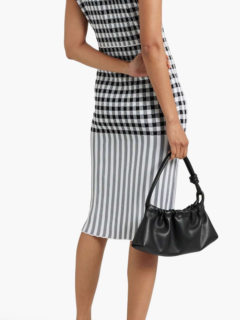 printed jacquard-knit dress