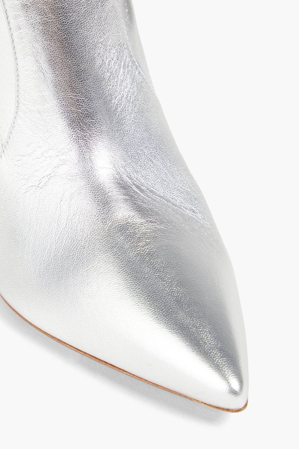 GIANVITO ROSSI Hansen metallic leather knee boots