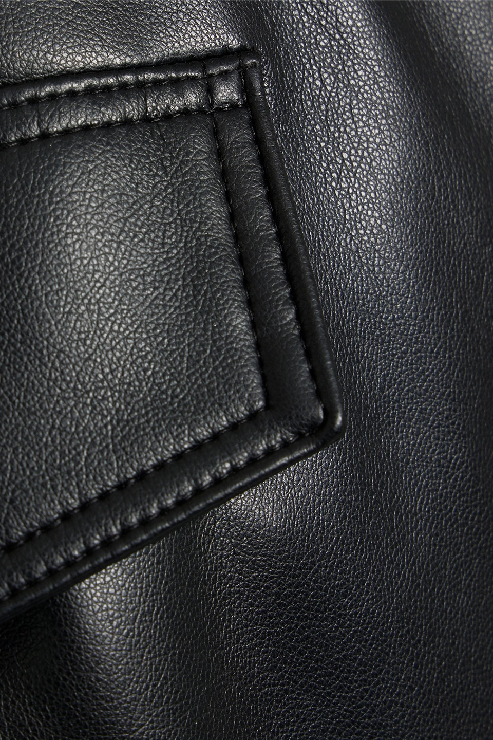 Stand Studio Asha Faux Leather Cargo Pants In Black