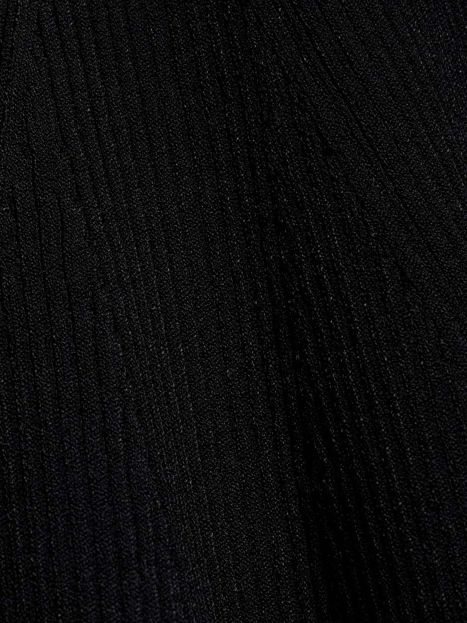 ribbed-knit midi dress