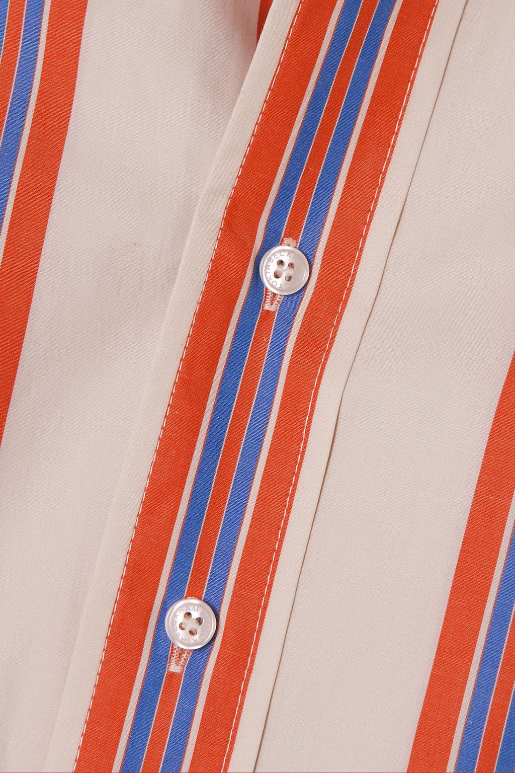 VICTORIA BECKHAM Striped cotton-poplin shirt dress