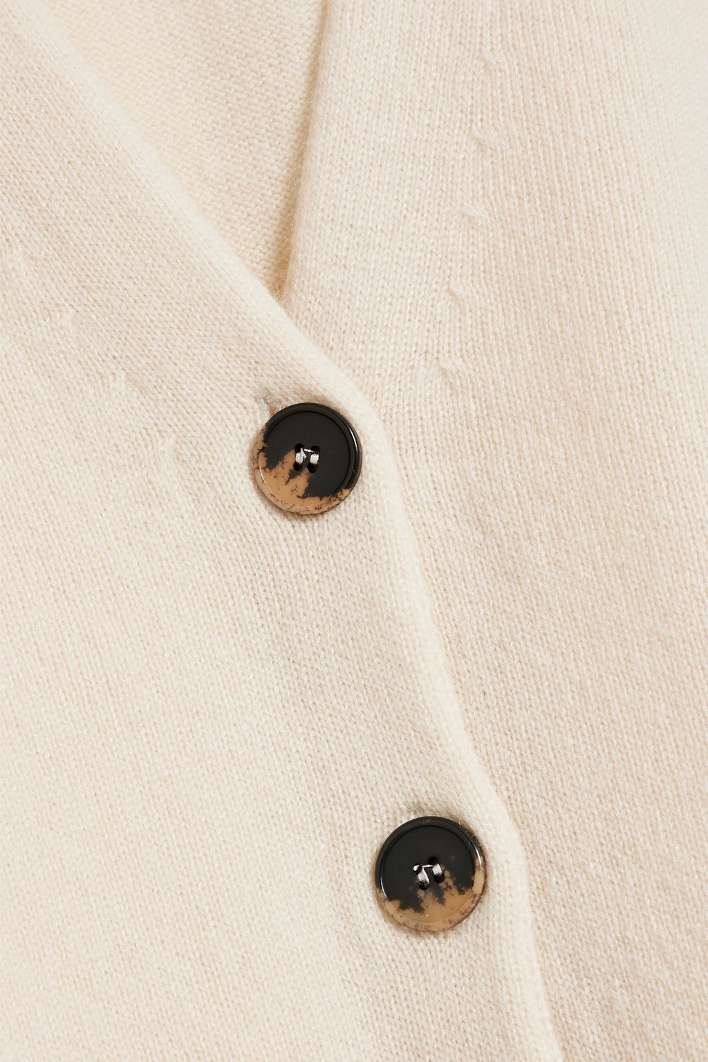 ANOTHER TOMORROW Cropped cashmere and wool-blend cardigan