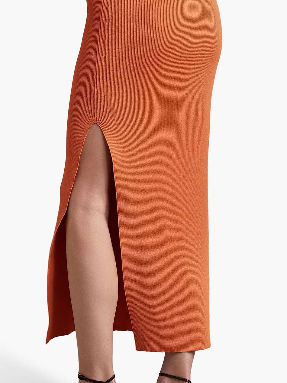 irvette ribbed-knit maxi skirt