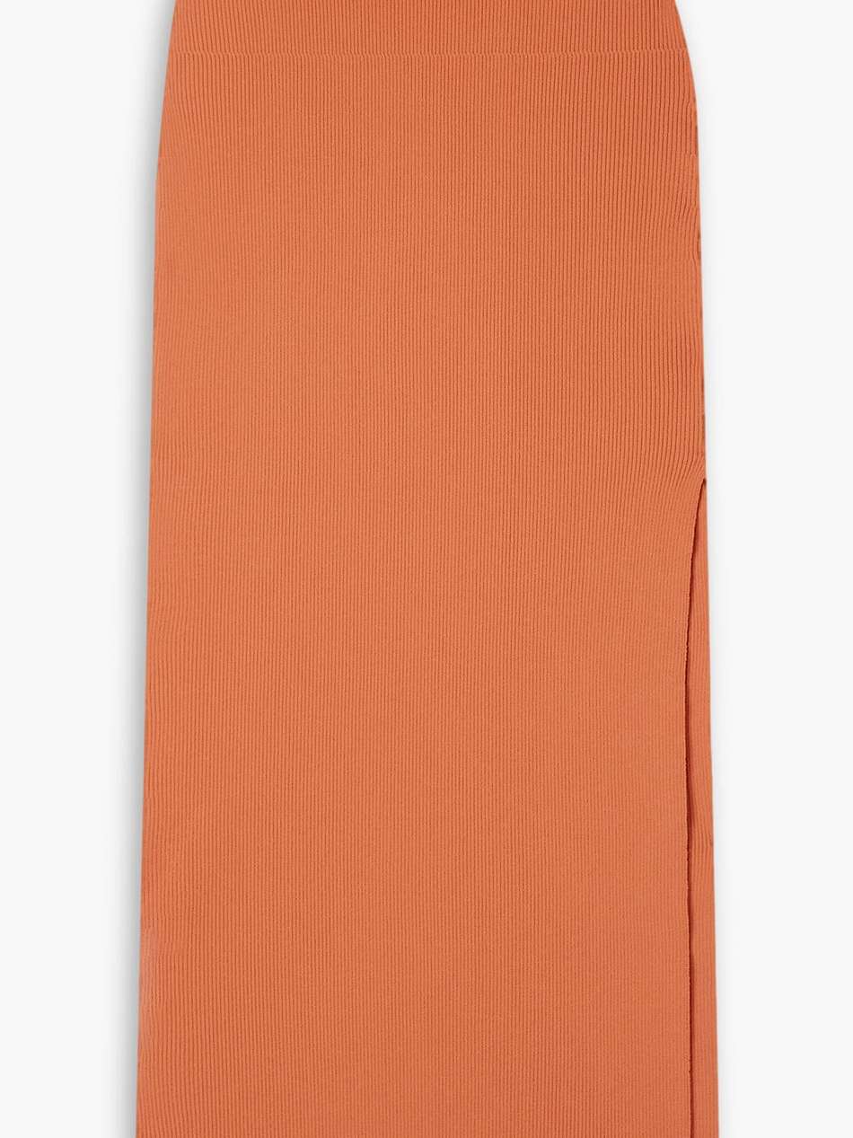 irvette ribbed-knit maxi skirt