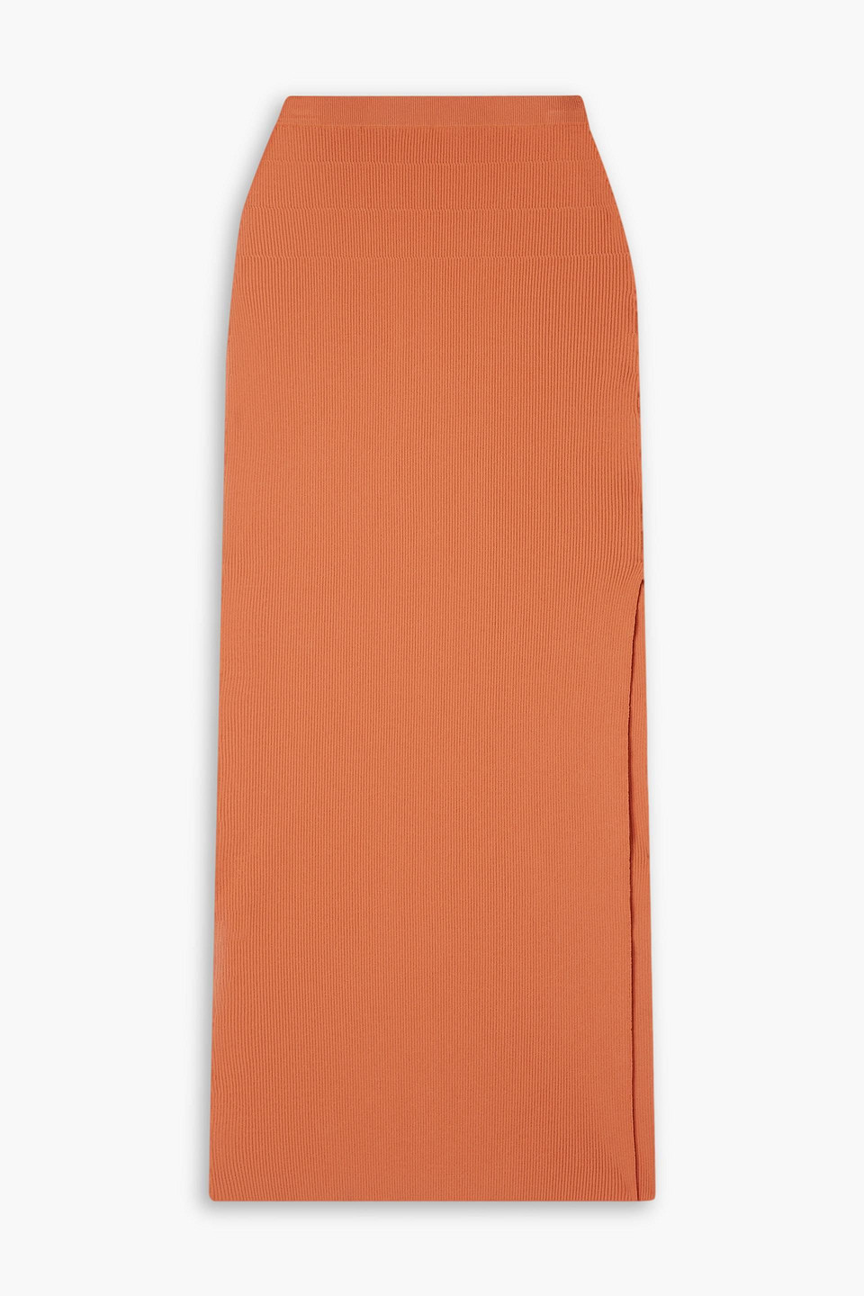 Altuzarra Irvette Ribbed-knit Maxi Skirt In Orange