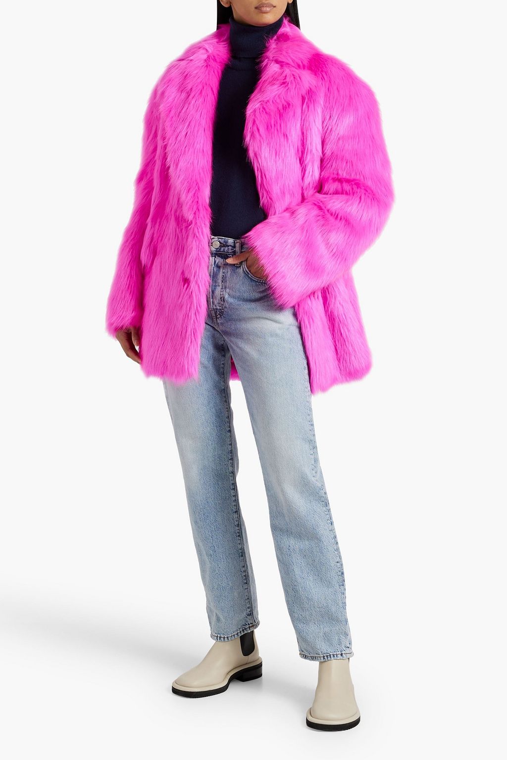 STAND STUDIO Carter faux fur jacket