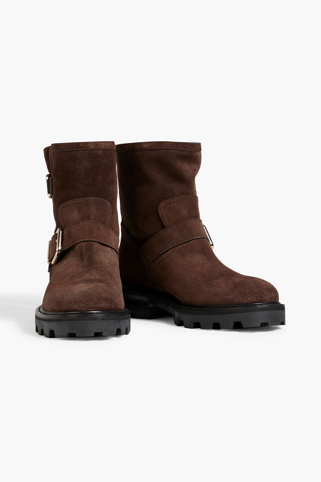 JIMMY CHOO Youth II buckled suede ankle boots