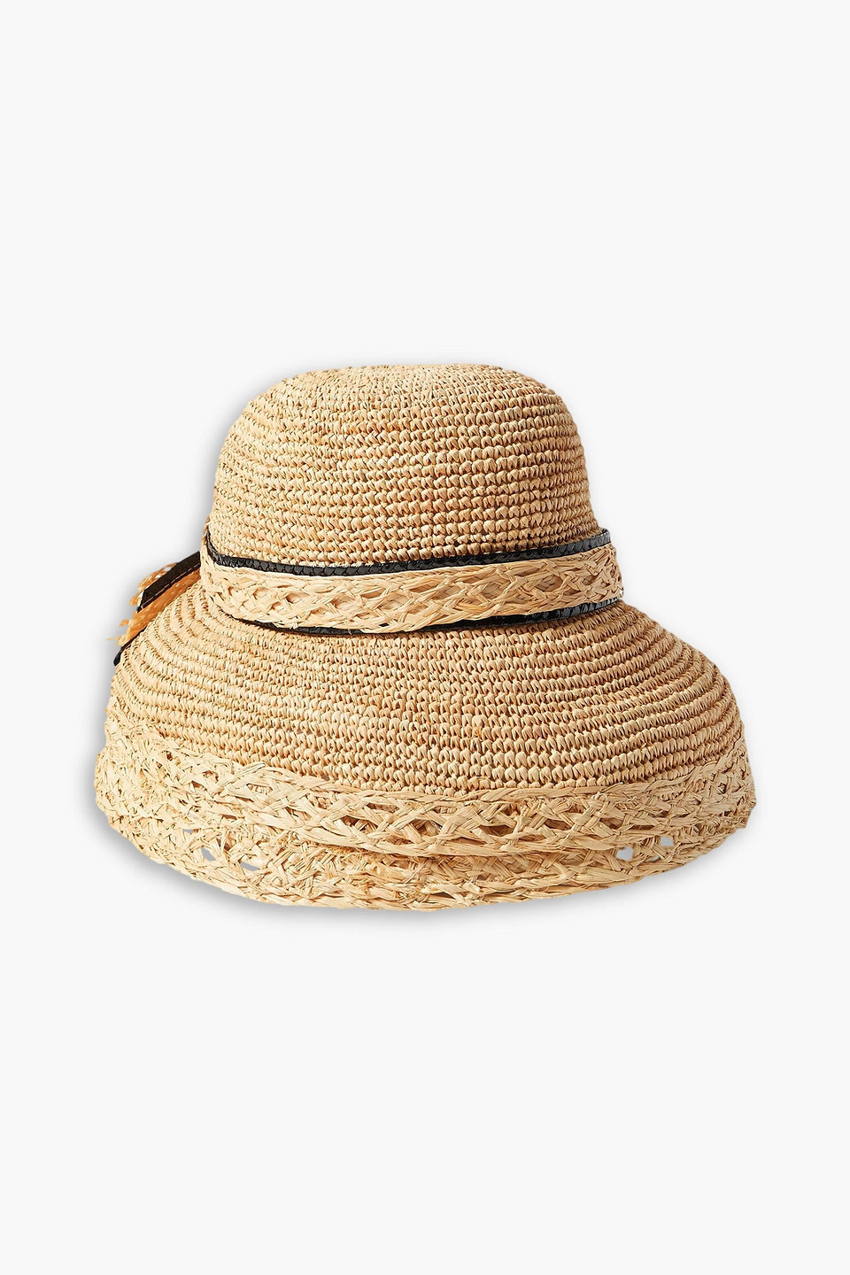 GIGI BURRIS MILLINERY Isobel bow-embellished straw sunhat