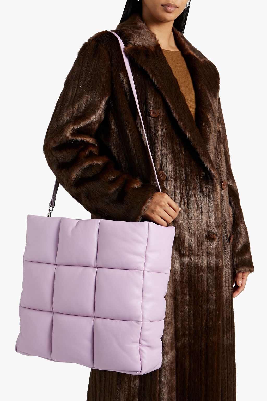STAND STUDIO Assante quilted leather tote