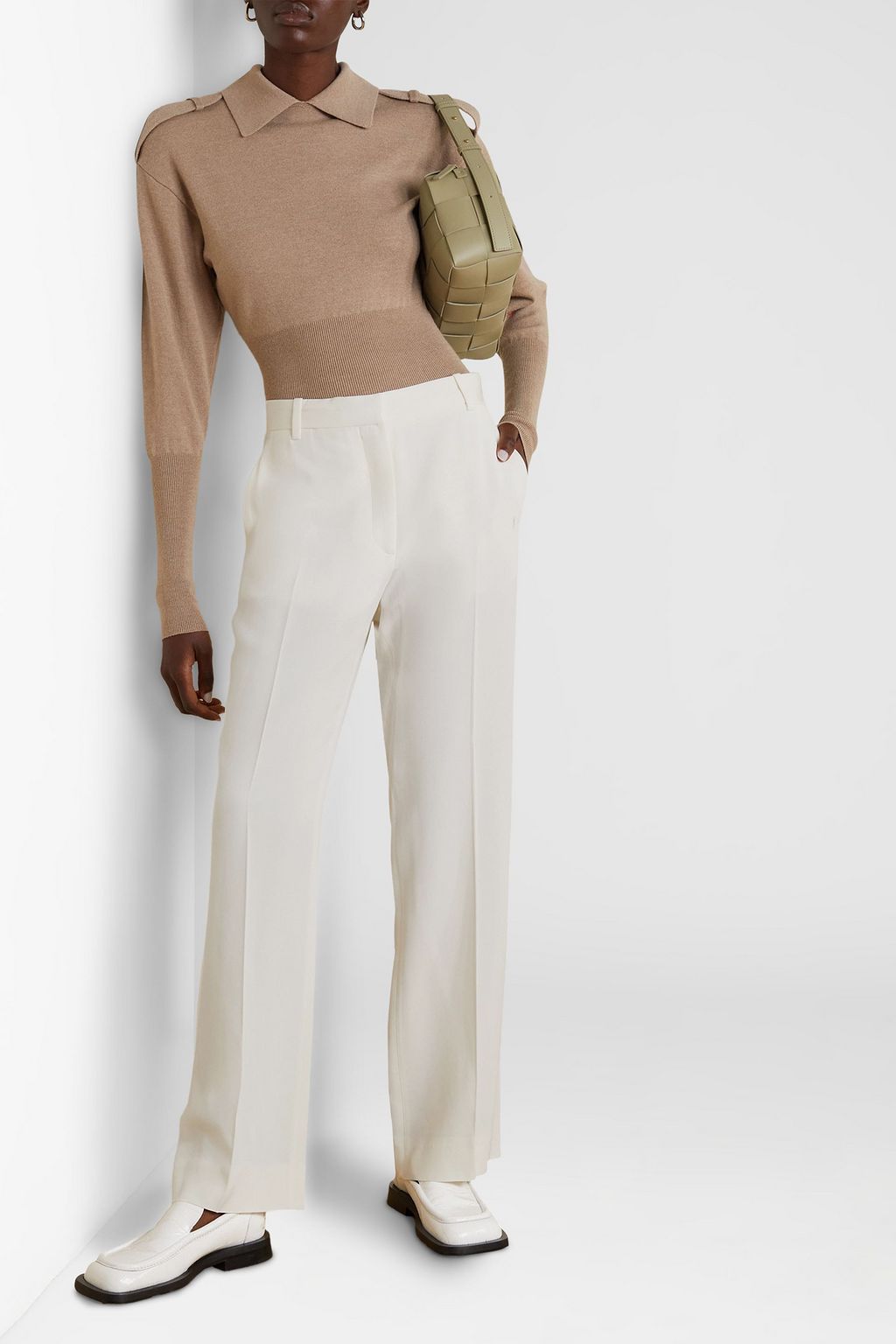 VICTORIA BECKHAM Cady straight-leg pants