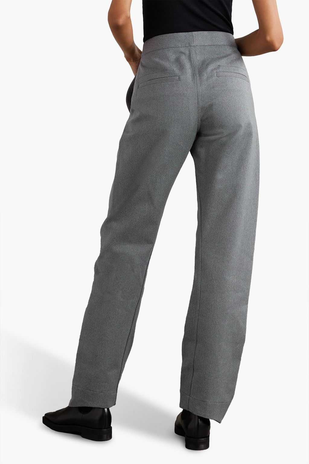 JIL SANDER コットンツイル ストレートレッグパンツ