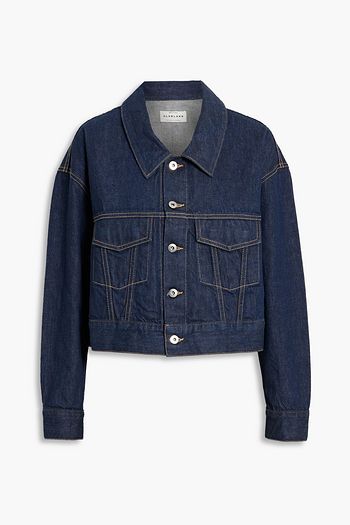 Vince cropped denim hot sale jacket