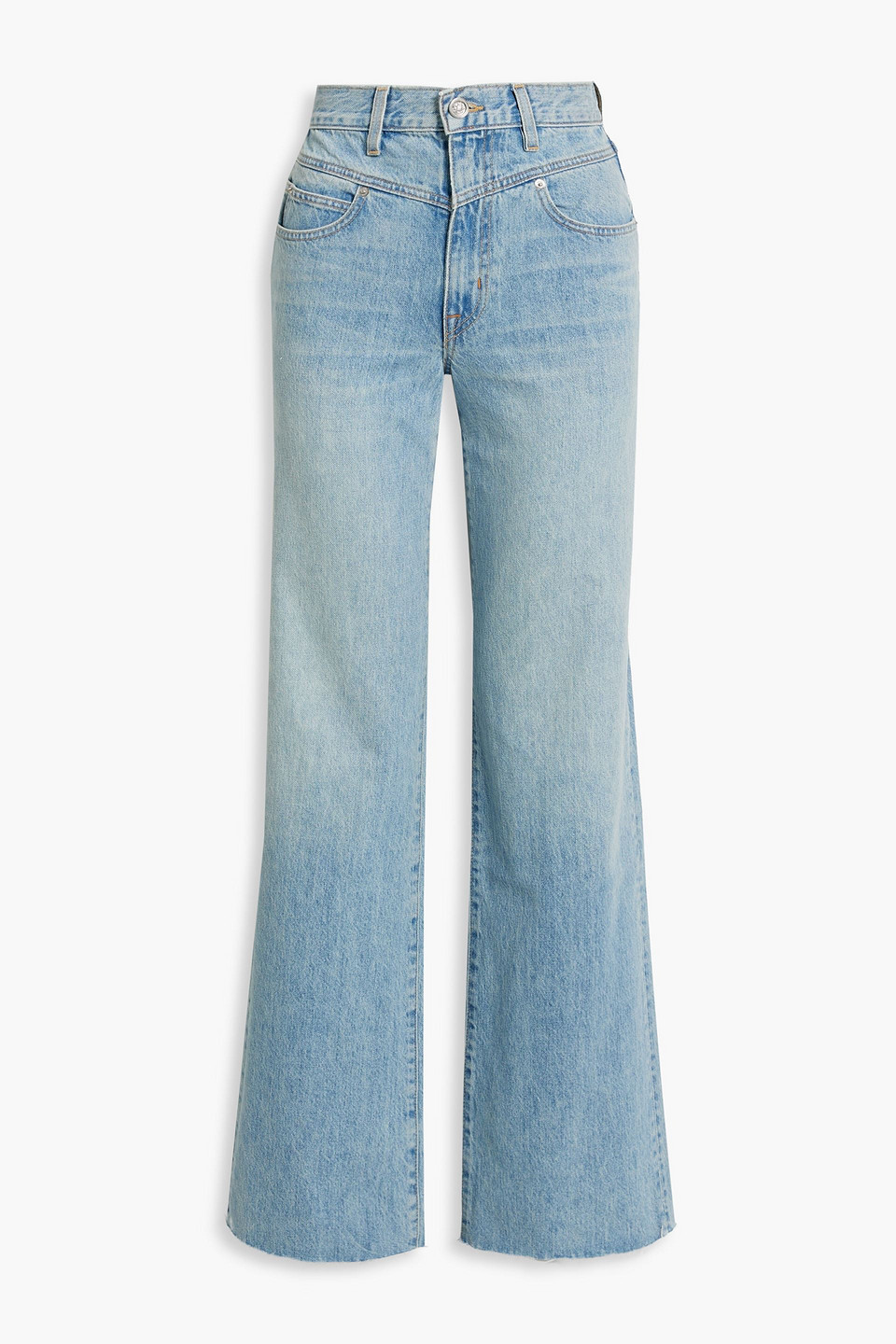 Slvrlake Grace High-rise Wide-leg Jeans In Light Denim