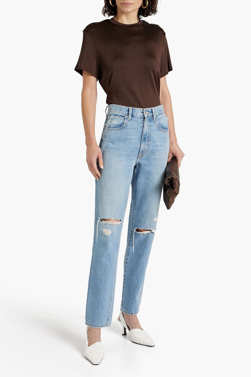 SLVRLAKE Sierra high-rise straight leg jeans
