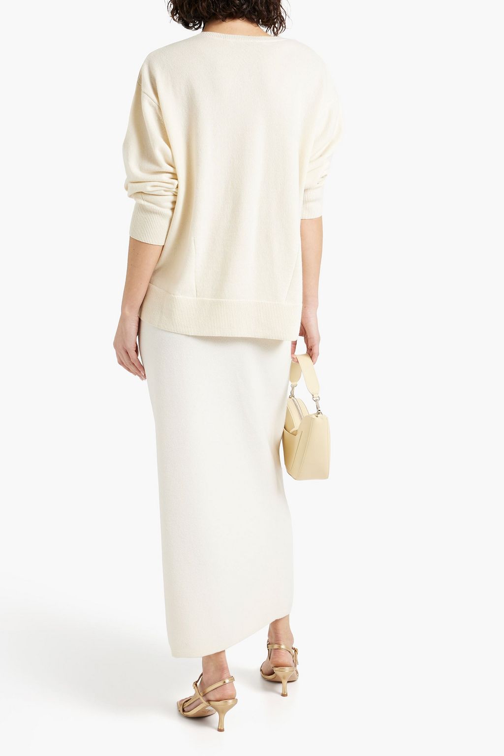 ANOTHER TOMORROW Cashmere and wool-blend sweater