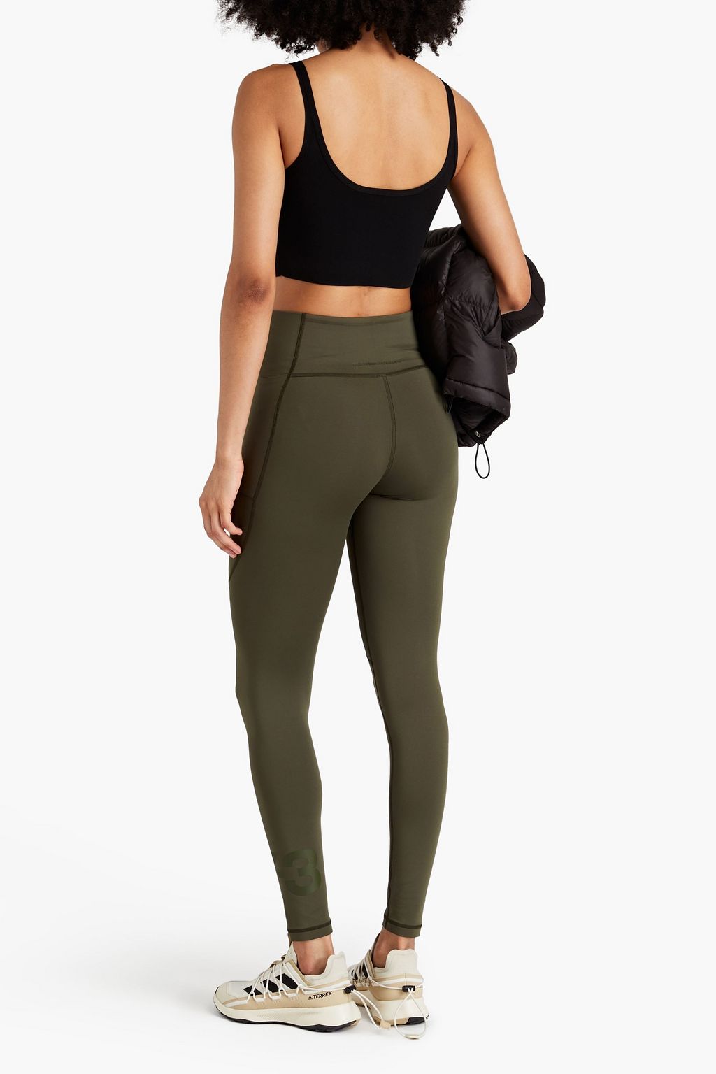 Y-3 Printed stretch-jersey leggings