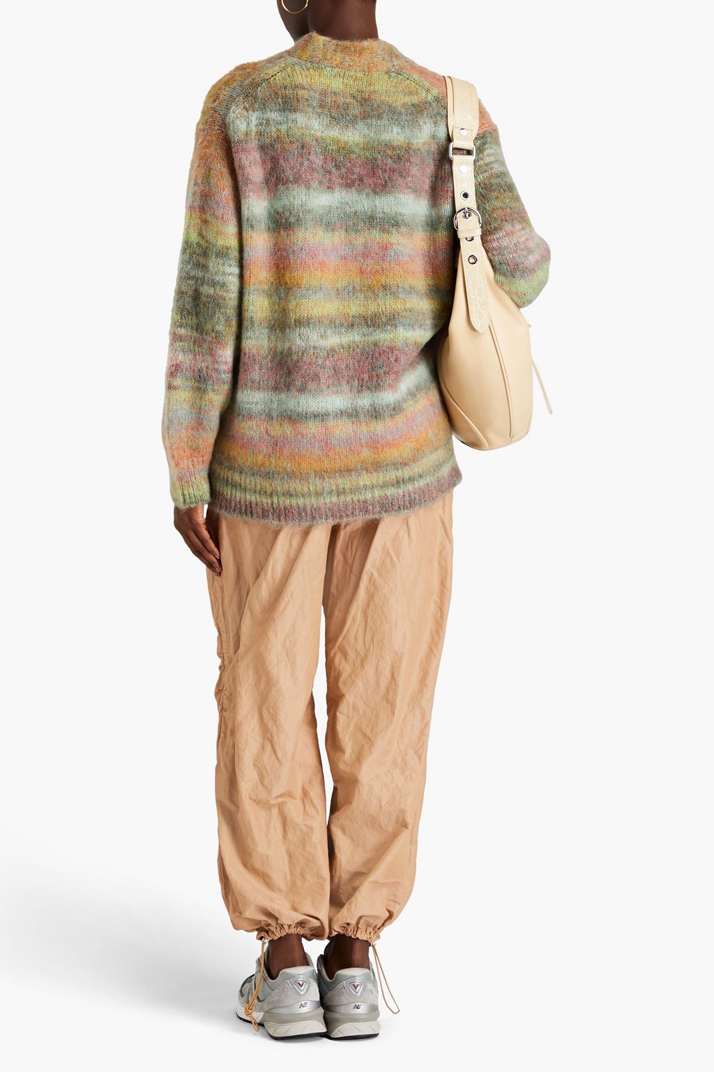 RE/DONE 90s oversized striped knitted cardigan