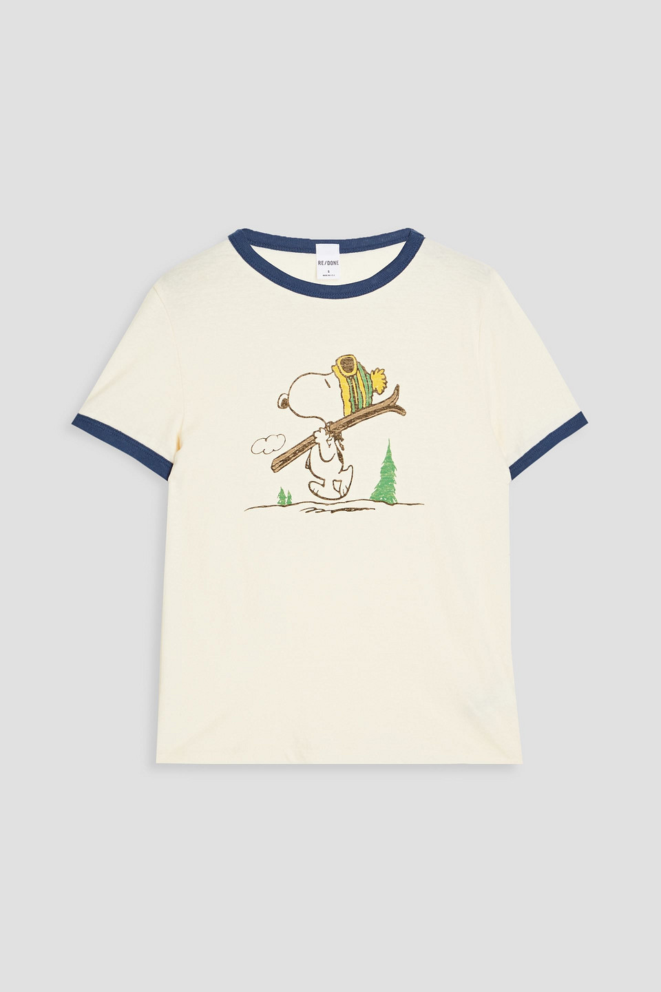 RE/DONE PRINTED COTTON-JERSEY T-SHIRT