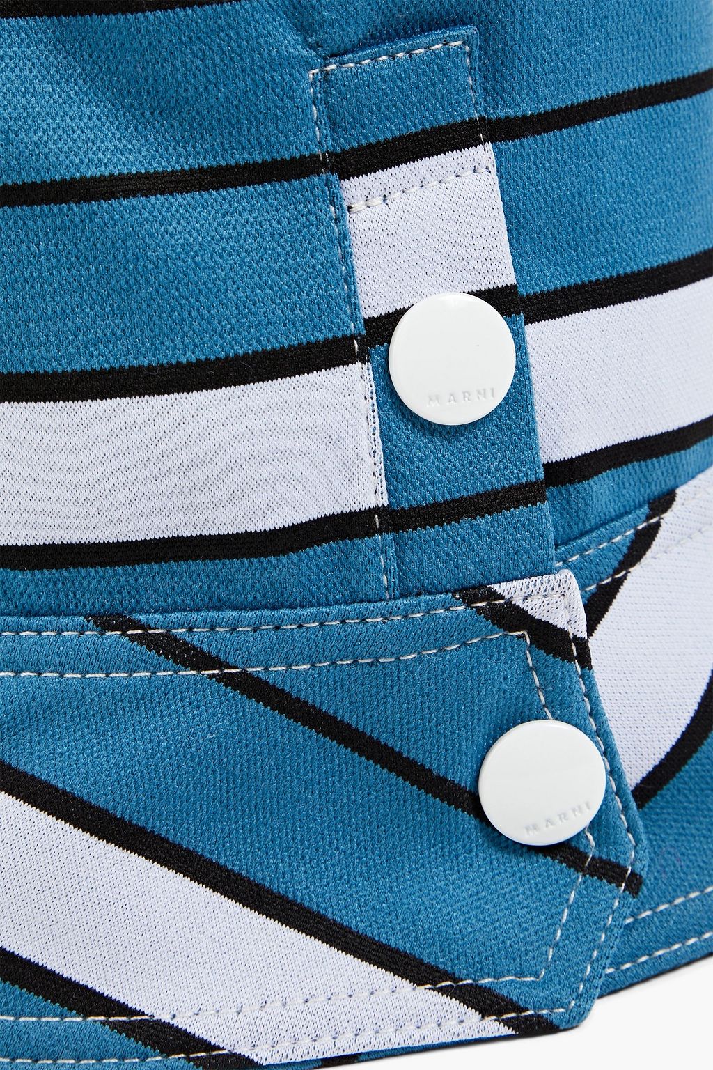 MARNI Striped woven bucket hat