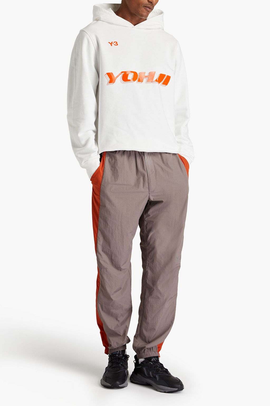 Y-3 Printed shell track pants