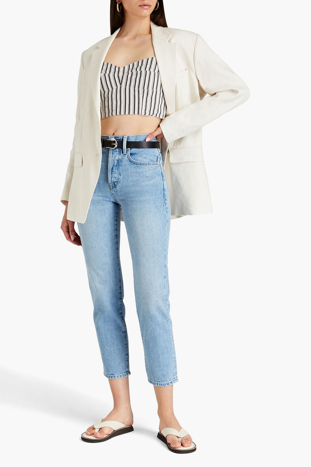 FRAME Le Original high-rise slim-leg jeans