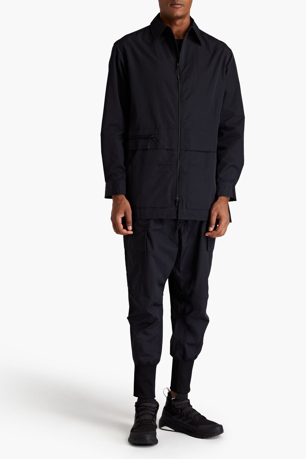 Y-3 Shell zipped overshirt