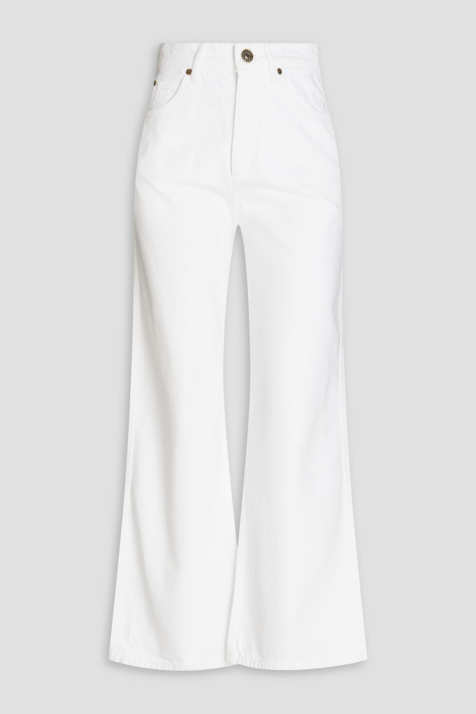 Sandro - High-rise straight-leg jeans - White - FR 40