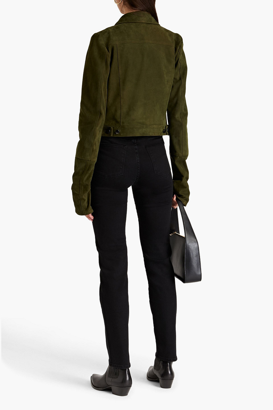 FRAME LE SUPER HIGH HIGH-RISE STRAIGHT-LEG JEANS
