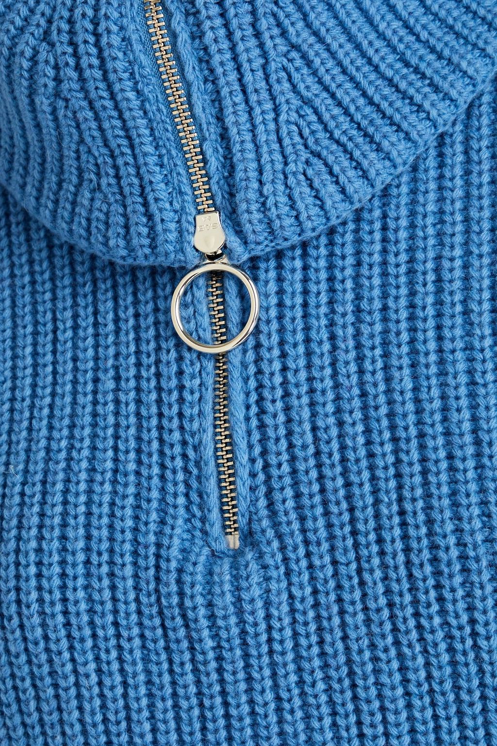 SANDRO Ribbed wool-blend dickey