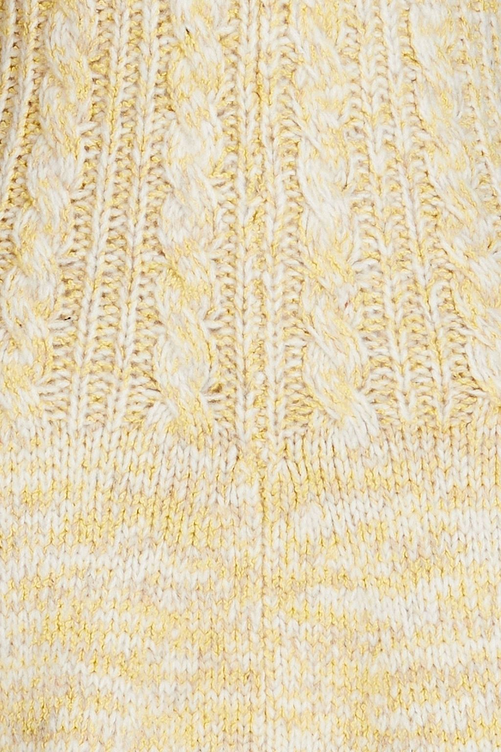 JOSEPH Marled cable-knit wool-blend midi dress