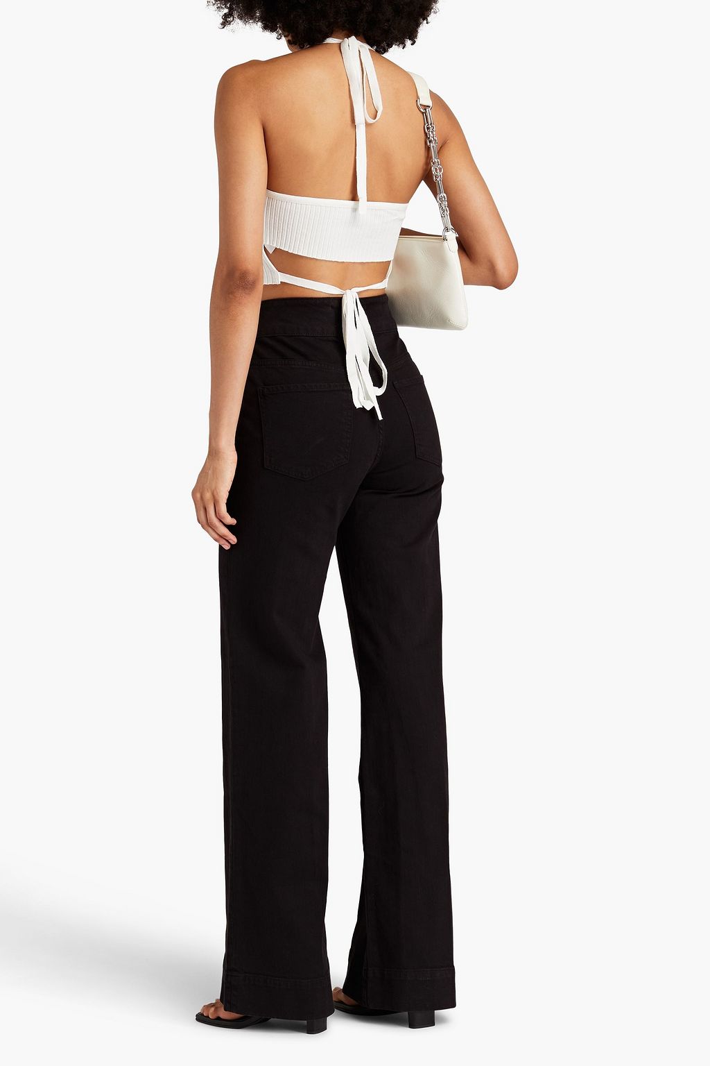 FRAME Le Hardy high-rise wide-leg jeans