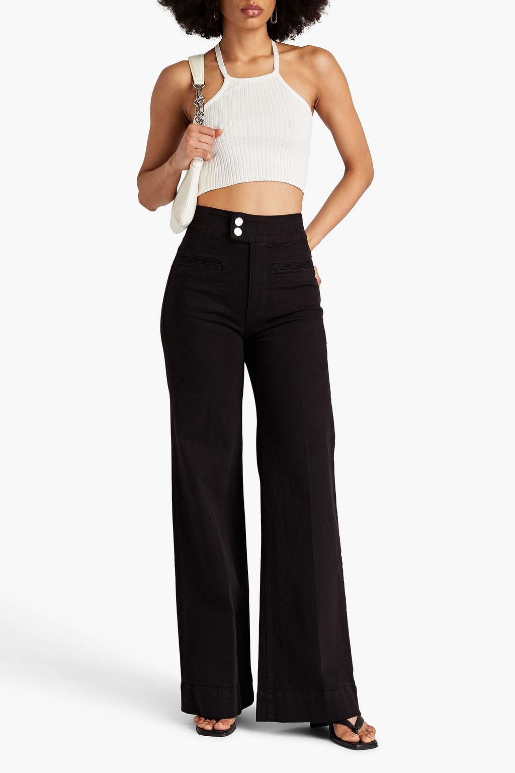 FRAME Le Hardy high-rise wide-leg jeans