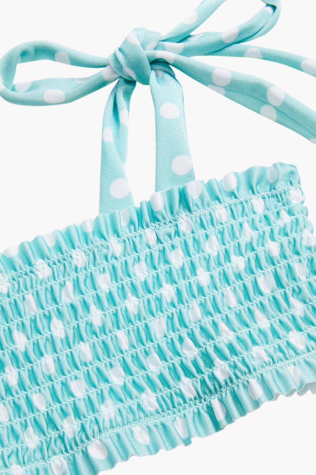 ZIMMERMANN Kids Kirra shirred polka-dot bikini