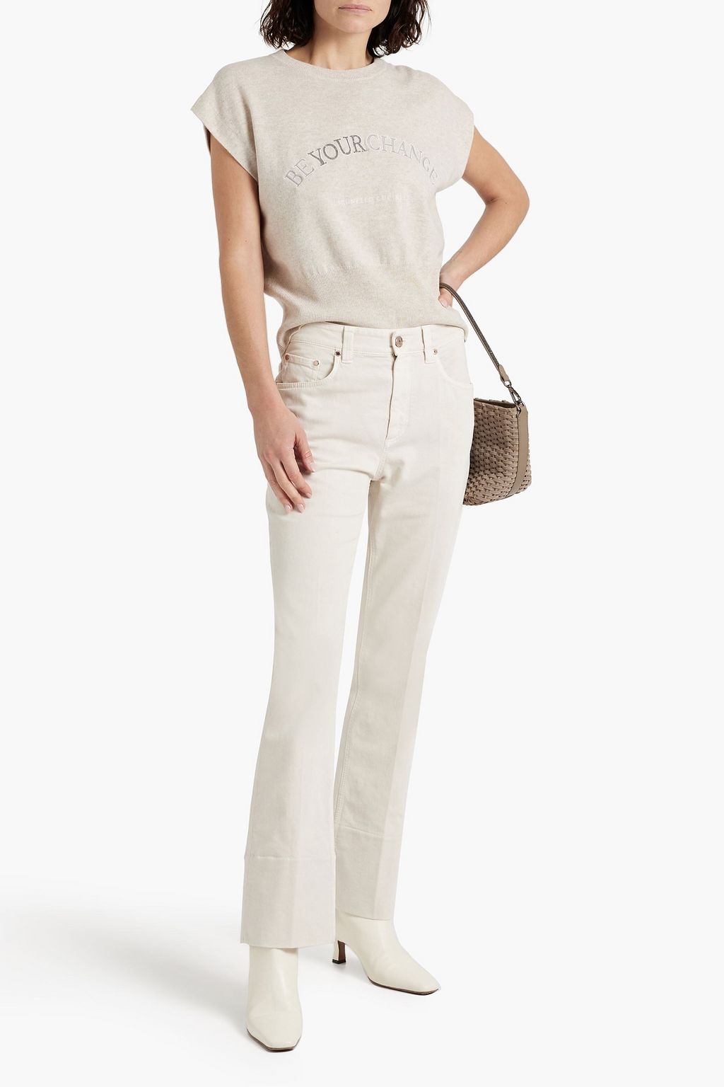 BRUNELLO CUCINELLI Mid-rise flared jeans