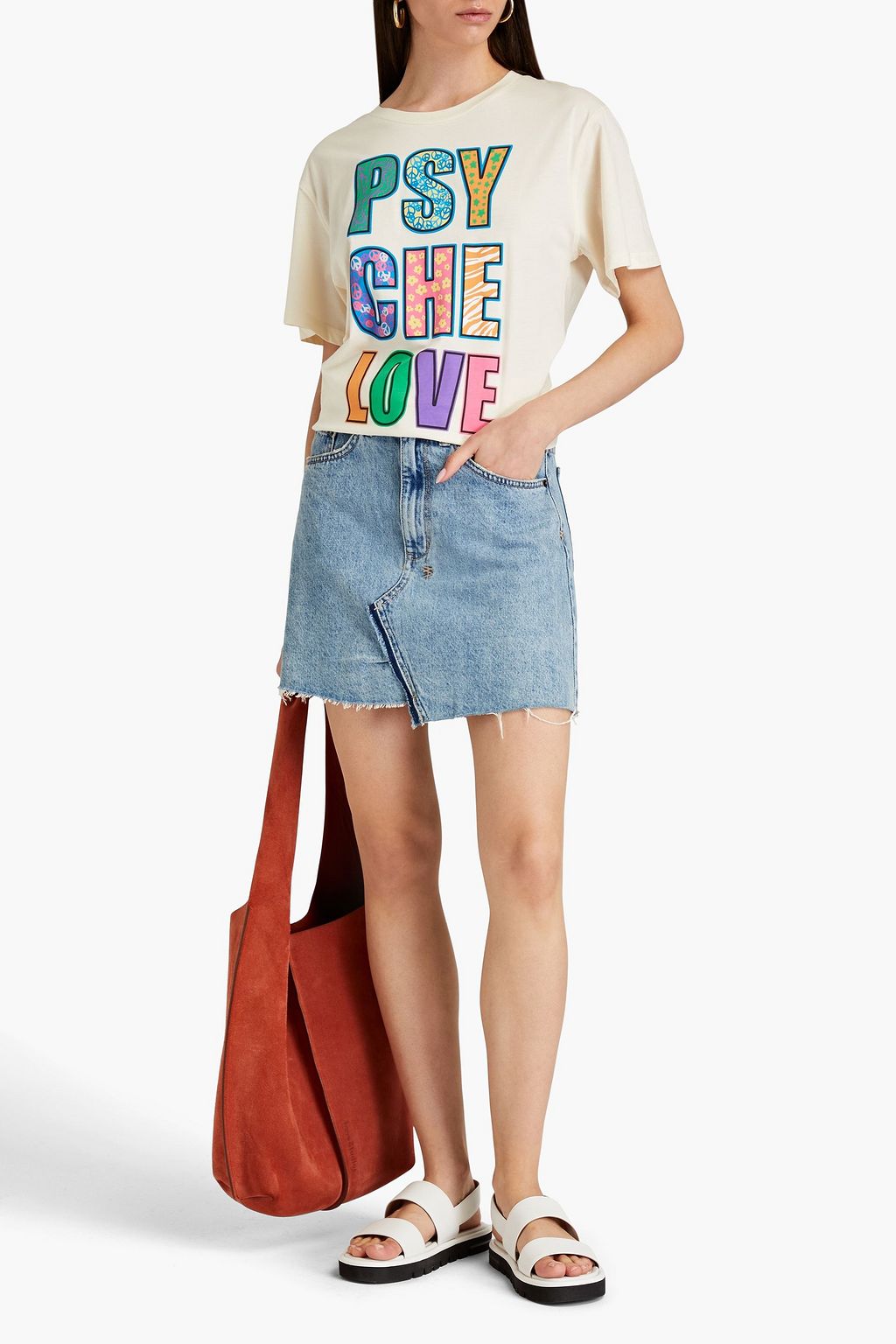SANDRO T-Shirt aus Baumwoll-Jersey mit Print