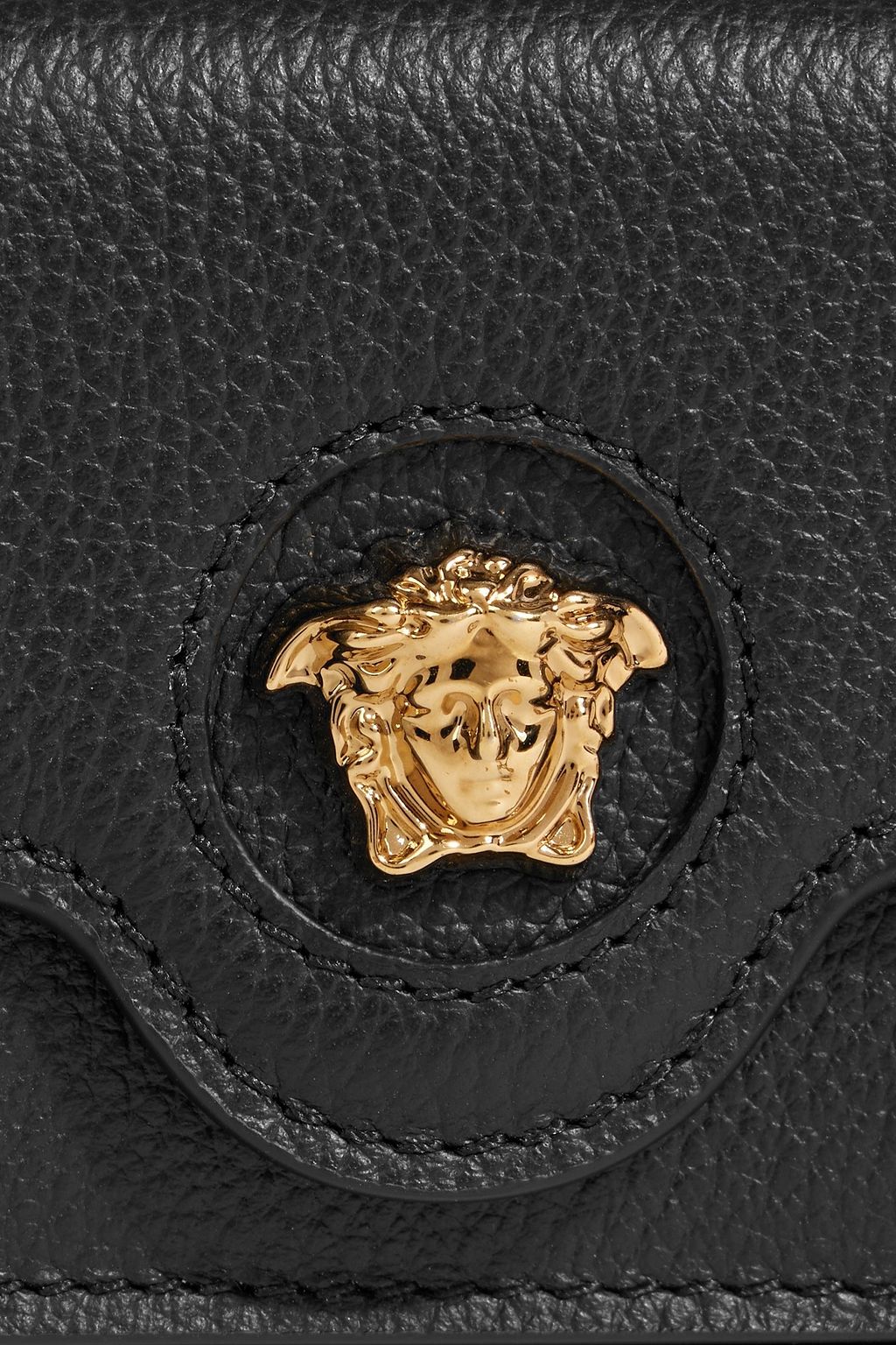 VERSACE La Medusa patent-leather wallet