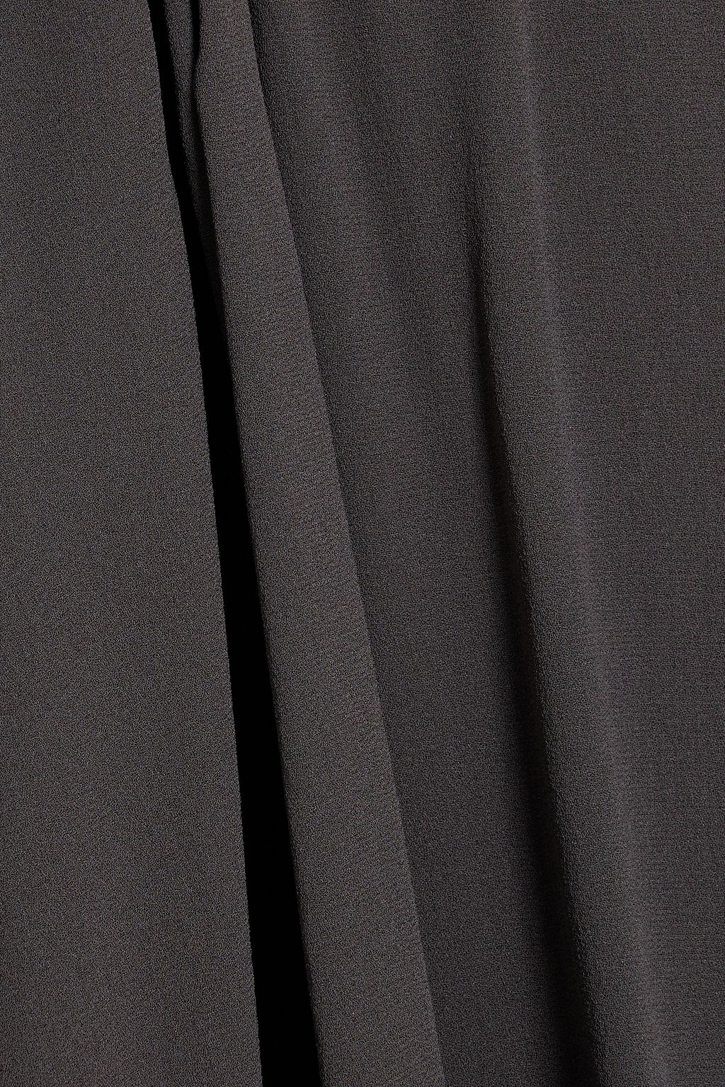 BRUNELLO CUCINELLI Wrap-effect silk-crepe midi dress