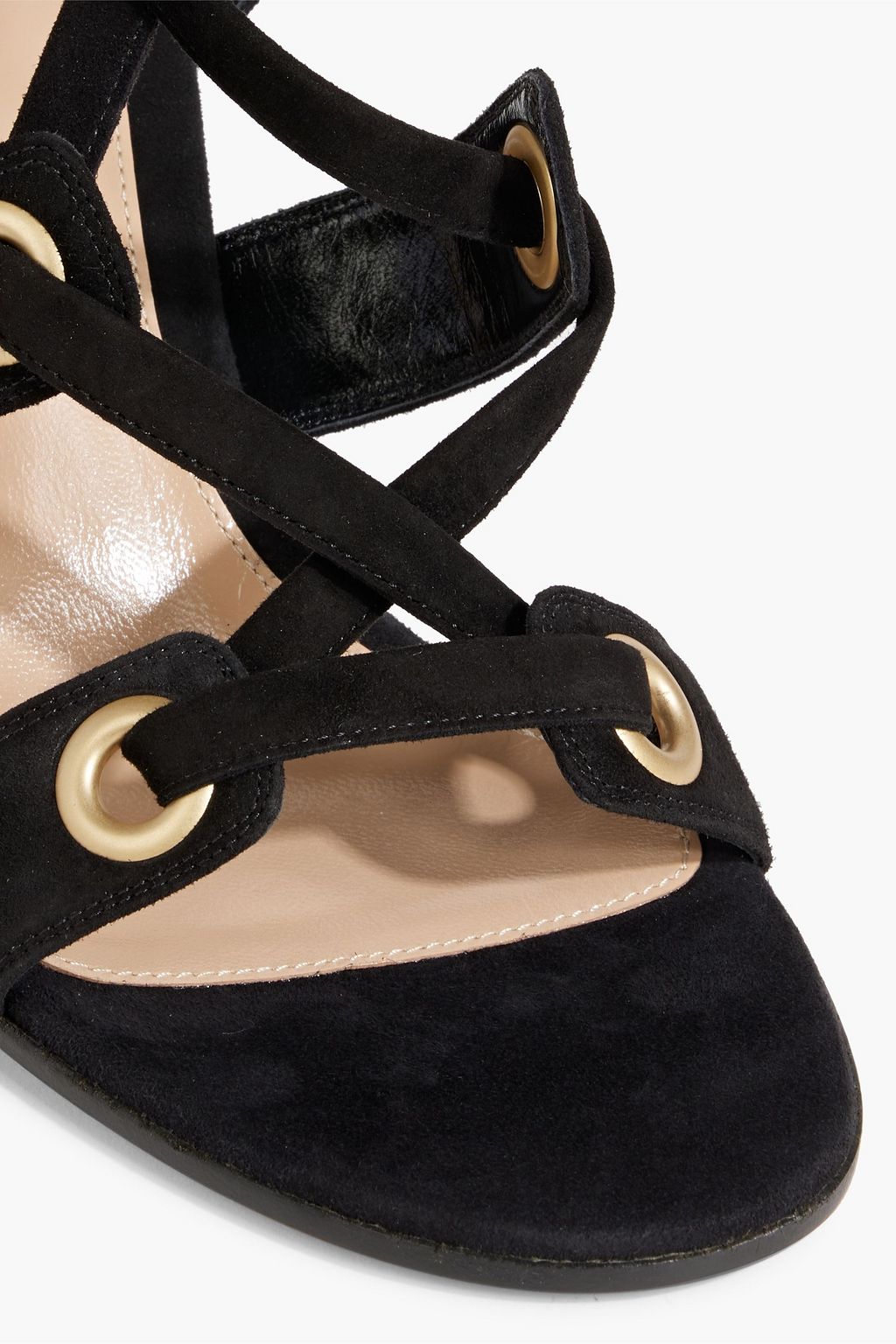 GIANVITO ROSSI Ibiza 85 lace-up suede sandals