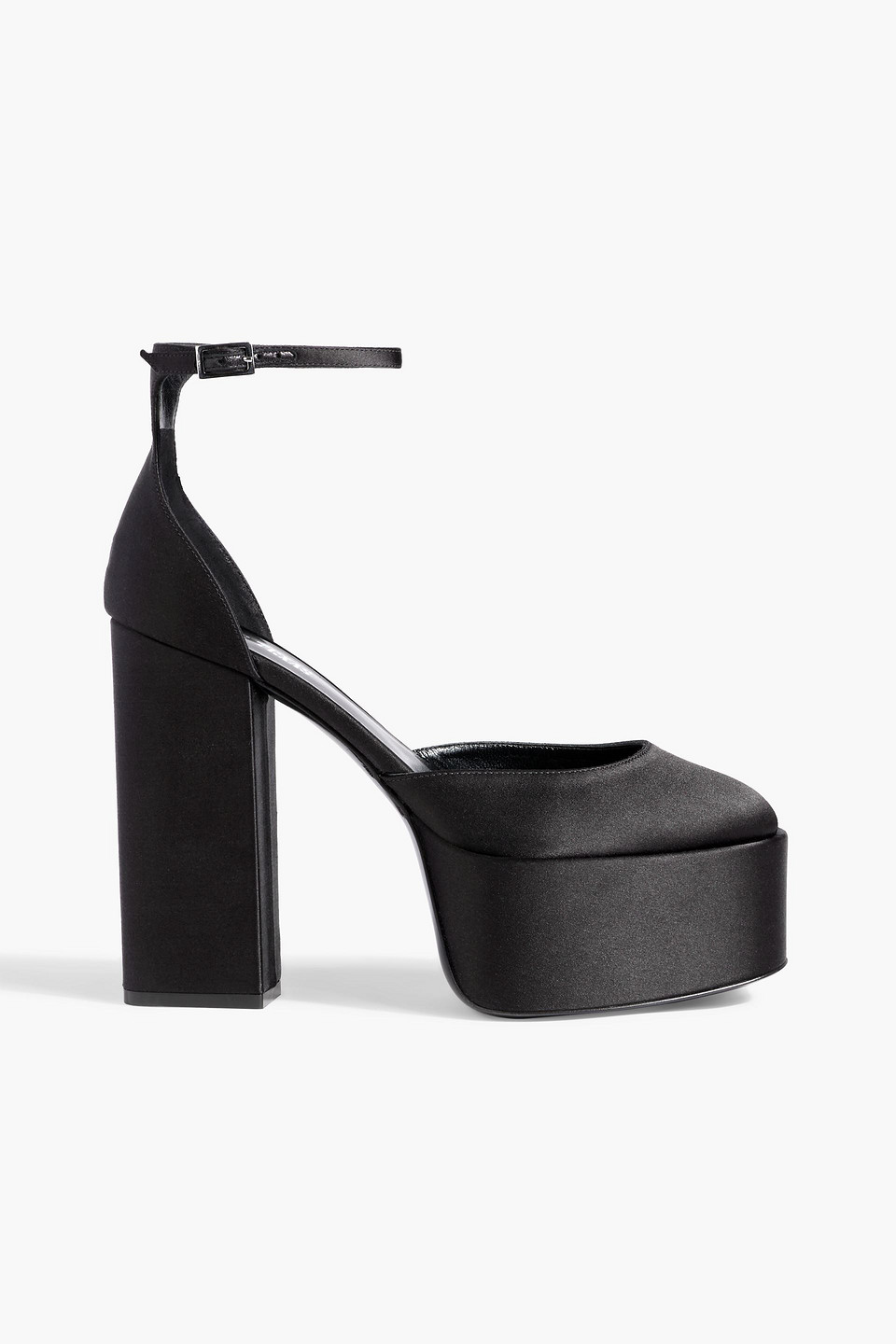 Paris Texas Dalilah Satin Platform Pumps In Black