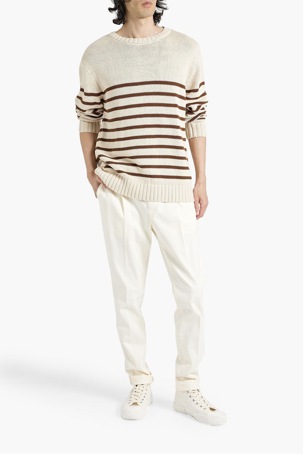 ONIA Striped cotton sweater
