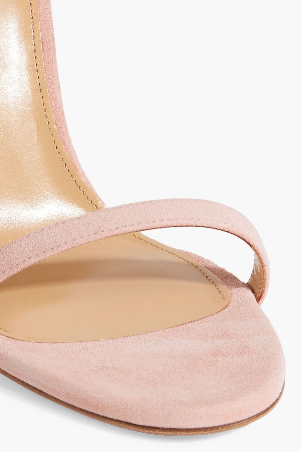 AQUAZZURA Mon Cherie 105 Sandalen aus Veloursleder mit Kristallverzierung