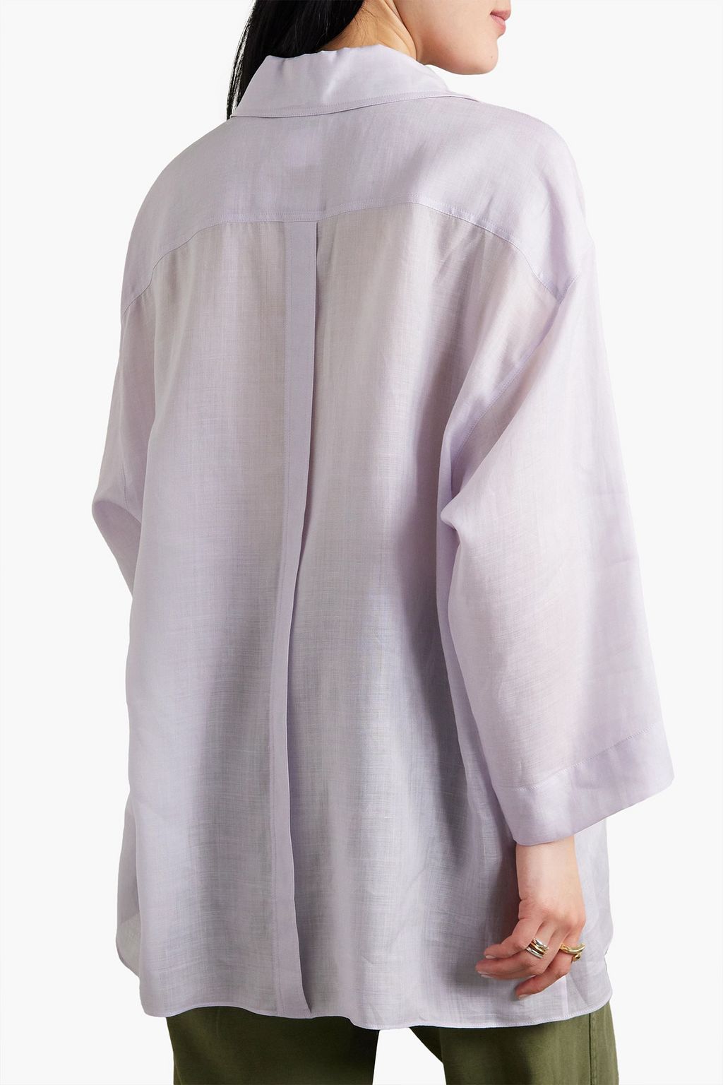 LAFAYETTE 148 قميص «سكاوت» من مزيج لايوسيل تنسل™ وقماش راميه