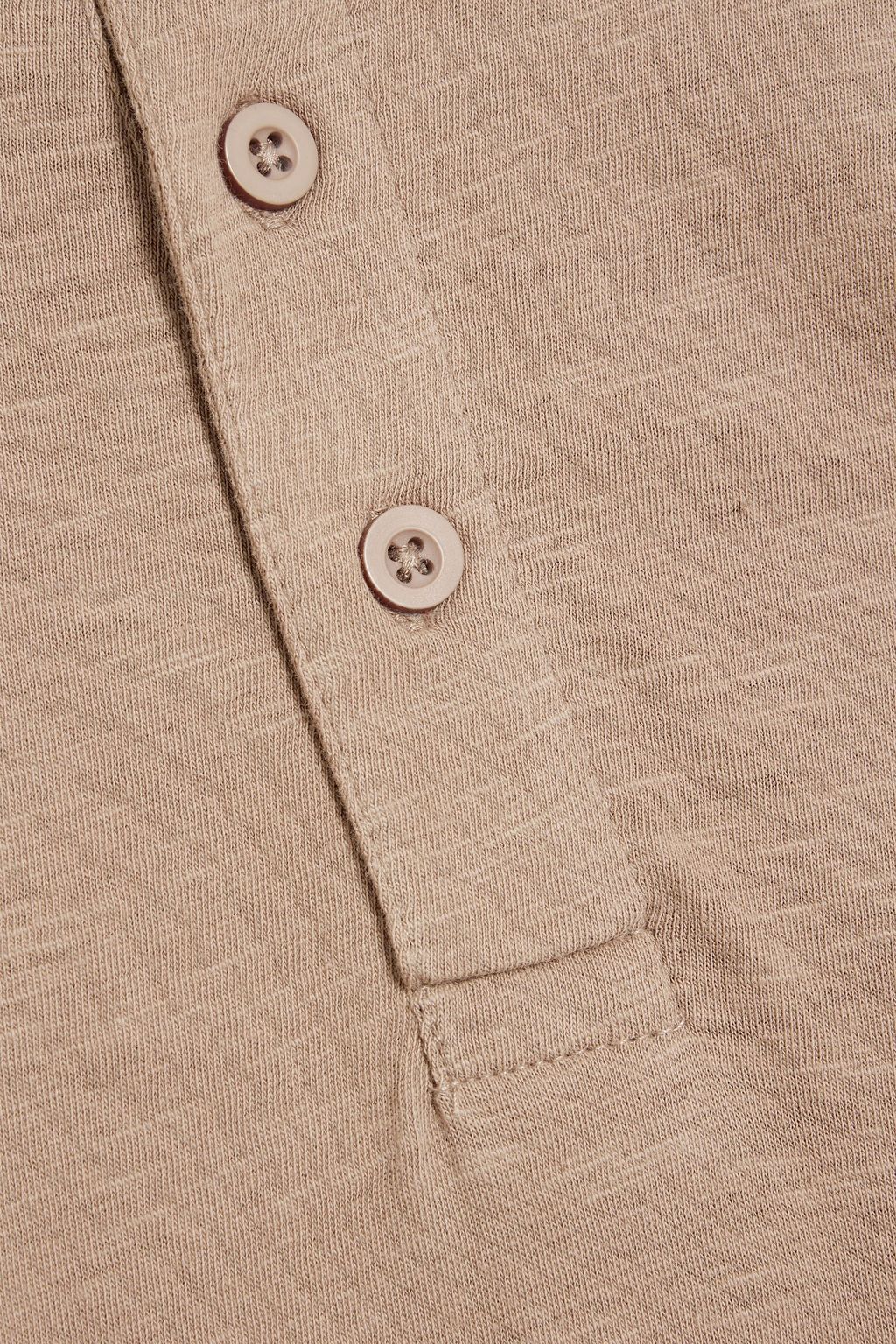 ONIA Slub cotton-jersey Henley T-shirt