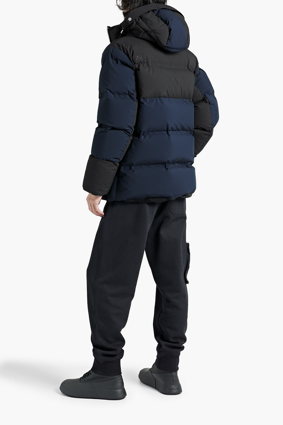 Shop Aztech Mountain Durant Quilted Ripstop Hooded Down Ski Jacket In Navy