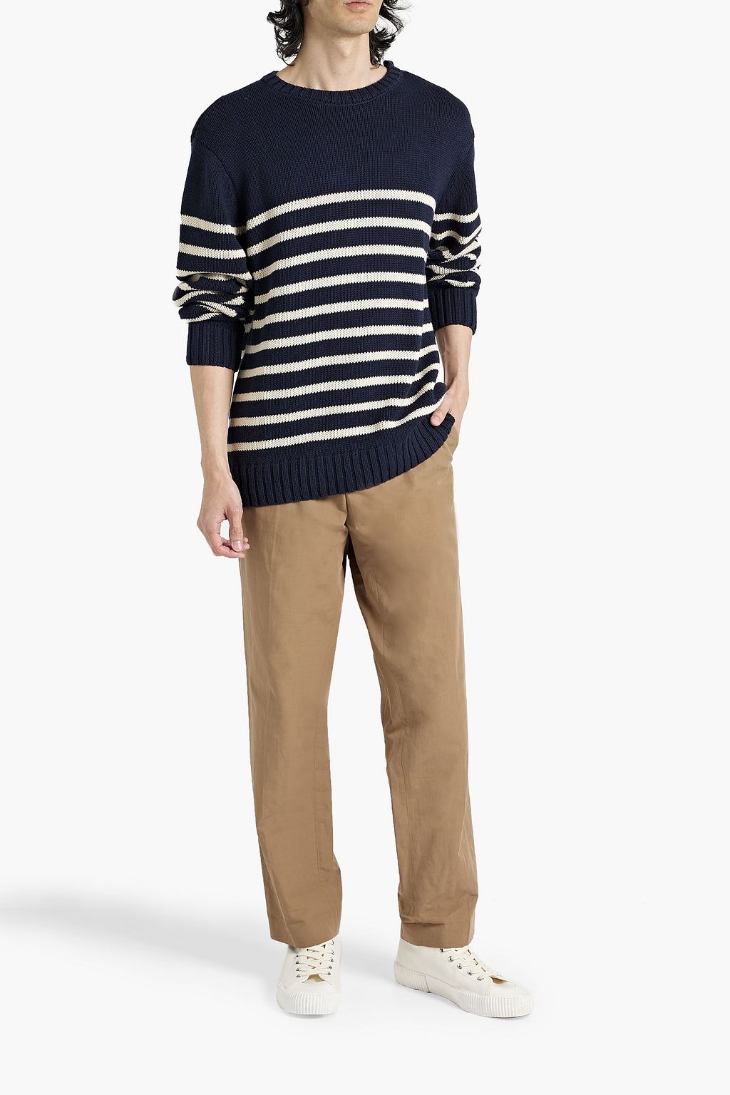 ONIA Striped cotton sweater