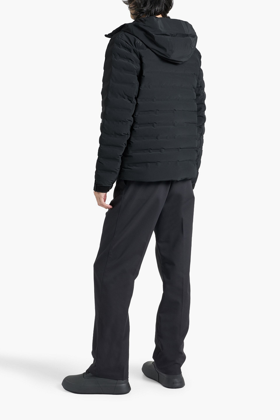 Shop Aztech Mountain Pyramid Quilted Hooded Ski Jacket In Black