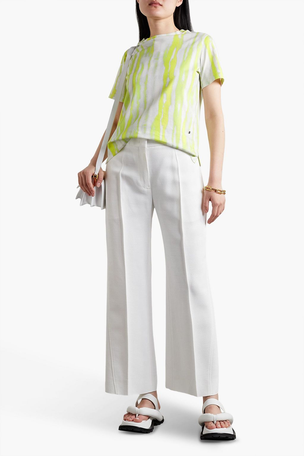 AKRIS Tie-dyed cotton-jersey T-shirt